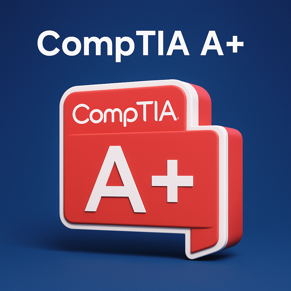 CompTIA A+ certification icon – beginner IT training