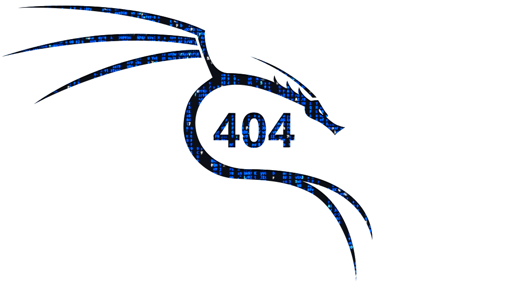 Kali Linux 404 error graphic symbolizing system boot failure in VirtualBox