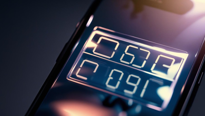 Smartphone screen displaying a two-factor authentication code
