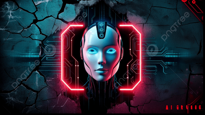 Futuristic digital artwork with neon lighting representing Midjourney AI creativity